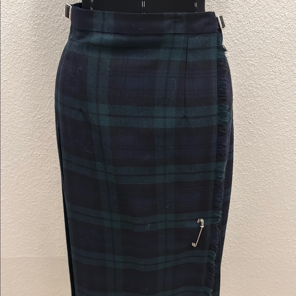 Plaid Tartan Wrap Skirt - Picture 2 of 11